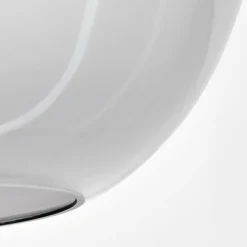 Suspension Verre Fumé-hofstein Suspension Augicourt Noir, 1 lumière