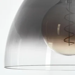 Suspension Verre Fumé-hofstein Suspension Aurouze Noir, 1 lumière