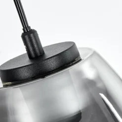 Suspension Verre Fumé-hofstein Suspension Autry Noir, 1 lumière