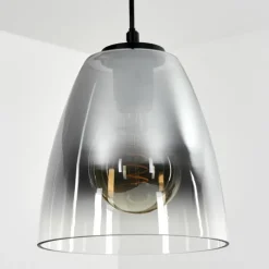 Suspension Verre Fumé-hofstein Suspension Autry Noir, 1 lumière