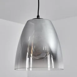 Suspension Verre Fumé-hofstein Suspension Autry Noir, 1 lumière