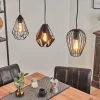 Lampes Vintages & Rétros-hofstein Suspension Aveloso Noir, 3 lumières
