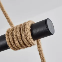 Style Boho-Chic-hofstein Suspension Bardhaman Écru, Noir, 4 lumières