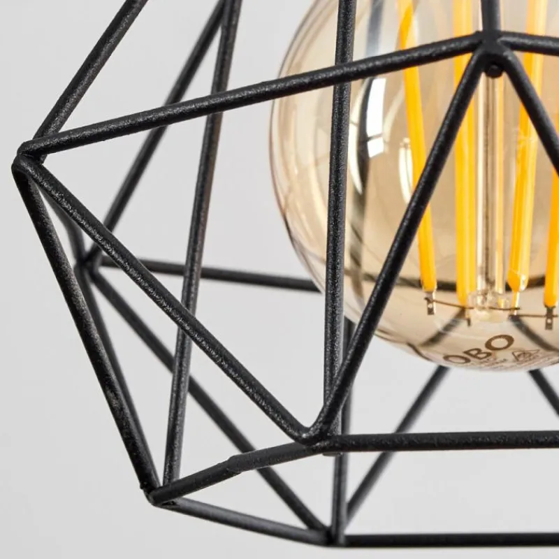 Luminaires Scandinaves-hofstein Suspension Bardhaman Écru, Noir, 4 lumières