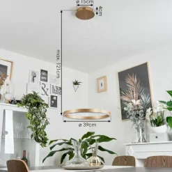 hofstein Suspension Barril LED Laiton, 1 lumière* Suspensions