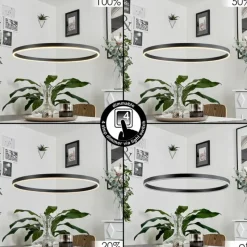 hofstein Suspension Barril LED Noir, 1 lumière