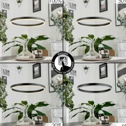 hofstein Suspension Barril LED Noir, 1 lumière