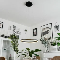 hofstein Suspension Barril LED Noir, 1 lumière