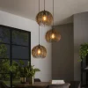Lampes Industrielles-hofstein Suspension Beach Brun, Noir, 3 lumières