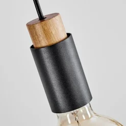 Lampes Vintages & Rétros-hofstein Suspension Brenier Écru, Noir, 4 lumières