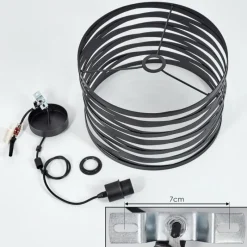 Lampes Vintages & Rétros-hofstein Suspension Bust Noir, 1 lumière