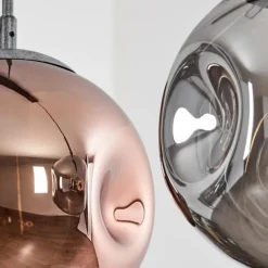 Lampes Dorées-hofstein Suspension Cabreiro Anthracite, 4 lumières