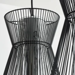 Suspension Verre Fumé-hofstein Suspension Chaca Noir, 3 lumières