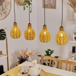 Luminaires Scandinaves-hofstein Suspension Chaniers Écru, 4 lumières