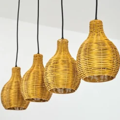 Luminaires Scandinaves-hofstein Suspension Chaniers Écru, 4 lumières