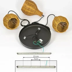 Luminaires Scandinaves-hofstein Suspension Chaniers Noir, 3 lumières