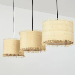 Luminaires Scandinaves-hofstein Suspension Chenevrey Écru, 3 lumières