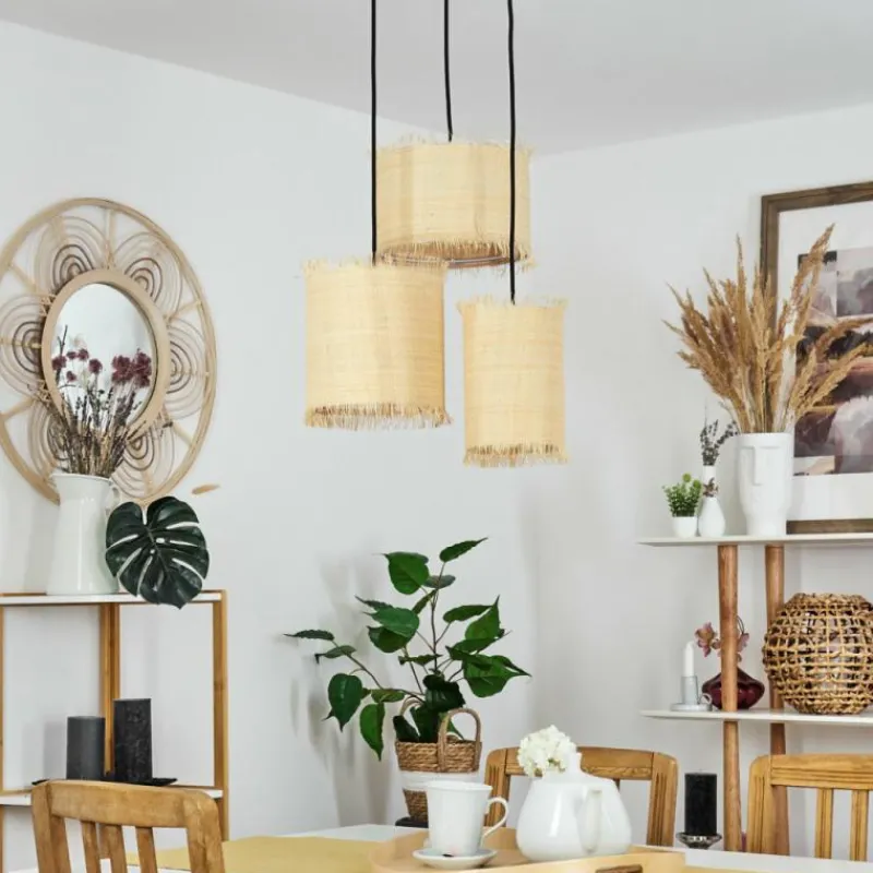 Luminaires Scandinaves-hofstein Suspension Chenevrey Noir, 3 lumières