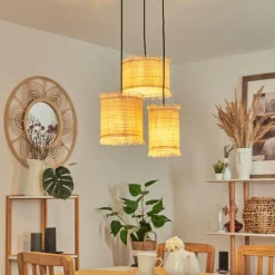 Luminaires Scandinaves-hofstein Suspension Chenevrey Noir, 3 lumières