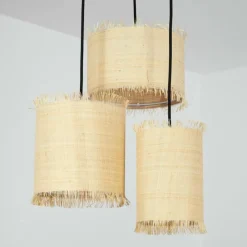 Luminaires Scandinaves-hofstein Suspension Chenevrey Noir, 3 lumières