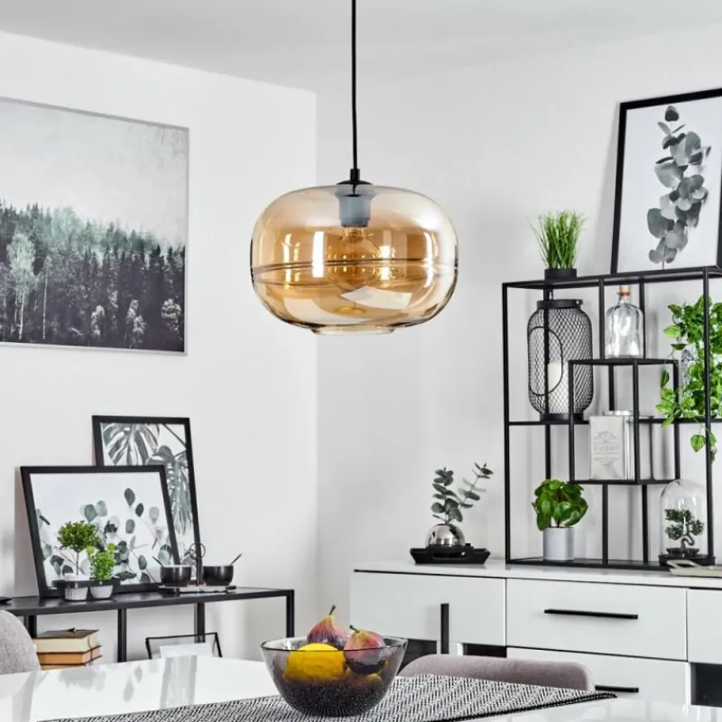 hofstein Suspension Collanco Noir, 1 lumière