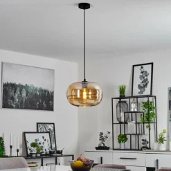 hofstein Suspension Collanco Noir, 1 lumière