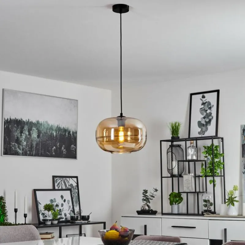 hofstein Suspension Collanco Noir, 1 lumière