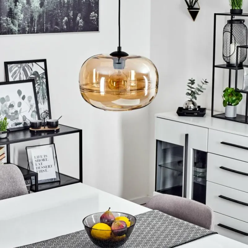 hofstein Suspension Collanco Noir, 1 lumière