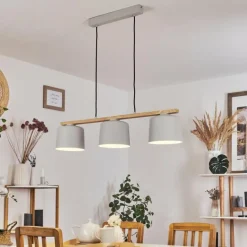 Luminaires Scandinaves-hofstein Suspension Combarbala Gris, Écru, 3 lumières