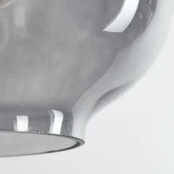 Suspension Verre Fumé-hofstein Suspension Curveira Bronze, Noir, 1 lumière