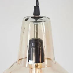 hofstein Suspension Donzhausen Argent Oxydé, 3 lumières