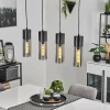 Suspension Verre Fumé-hofstein Suspension Dulcita Noir, 4 lumières