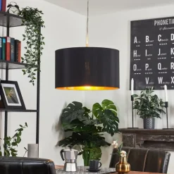 Lampes En Tissu-hofstein Suspension Elsa Nickel mat, 1 lumière