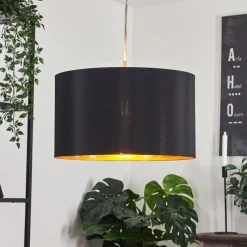 Lampes En Tissu-hofstein Suspension Elsa Nickel mat, 1 lumière
