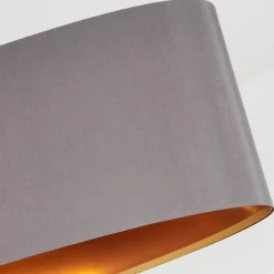 Lampes En Tissu-hofstein Suspension Elsa Nickel mat, 2 lumières