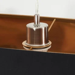 Lampes En Tissu-hofstein Suspension Elsa Nickel mat, 2 lumières