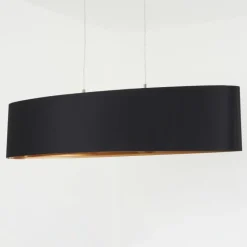 Lampes En Tissu-hofstein Suspension Elsa Nickel mat, 2 lumières