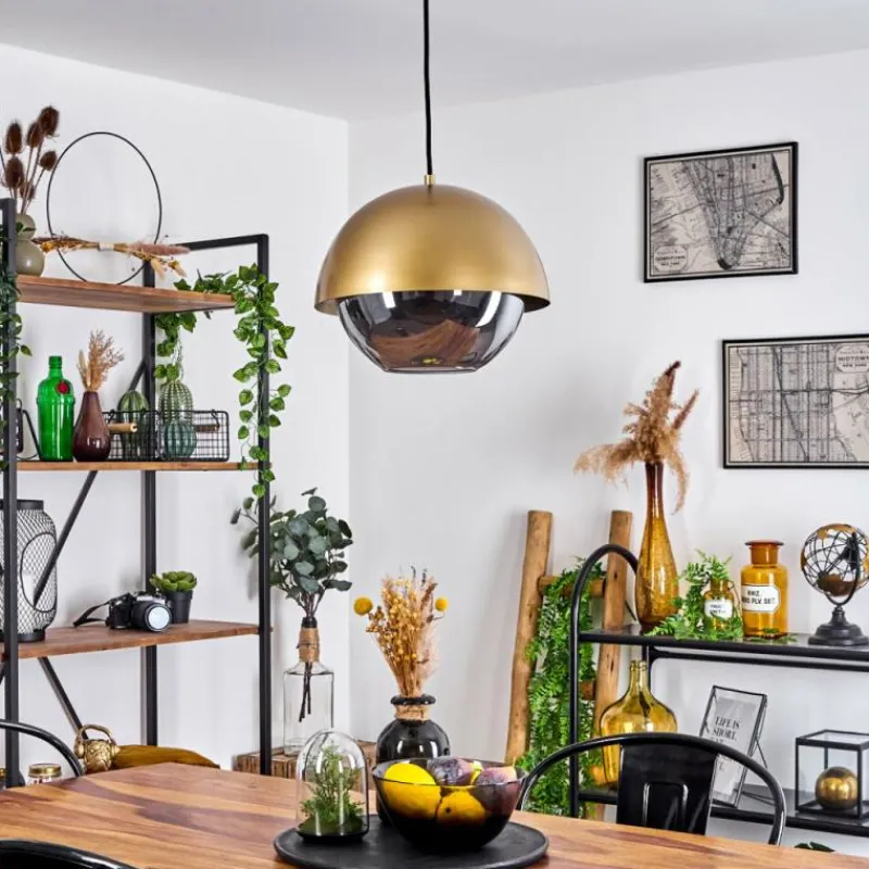 Lampes Dorées-hofstein Suspension Entrevinhas Or, Laiton, 1 lumière