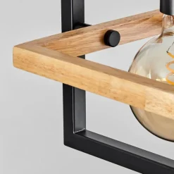 Luminaires Scandinaves-hofstein Suspension Espenel Écru, Noir, 4 lumières