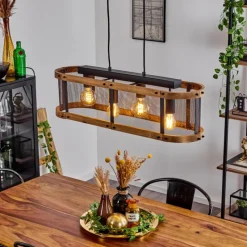 Style Boho-Chic-hofstein Suspension Feillens Noir, 4 lumières