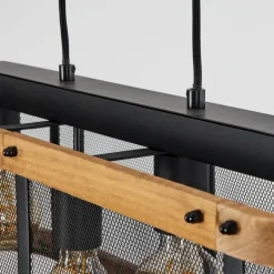 Style Boho-Chic-hofstein Suspension Feillens Noir, 4 lumières