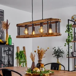 Style Boho-Chic-hofstein Suspension Feillens Noir, 4 lumières