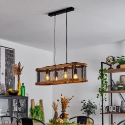 Style Boho-Chic-hofstein Suspension Feillens Noir, 4 lumières