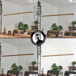 hofstein Suspension Guacacallo LED Noir, 1 lumière