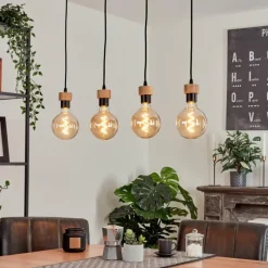 Luminaires Scandinaves-hofstein Suspension Harran Écru, 4 lumières