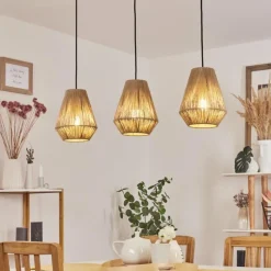 Luminaires Scandinaves-hofstein Suspension Henvic Noir, 3 lumières