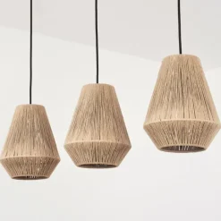 Luminaires Scandinaves-hofstein Suspension Henvic Noir, 3 lumières