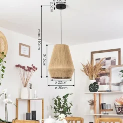 Luminaires Scandinaves-hofstein Suspension Henvic Noir, 1 lumière