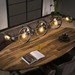 hofstein Suspension Hover Anthracite, 8 lumières* Suspensions