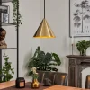 Lampes Dorées-hofstein Suspension Hueso Noir, 1 lumière